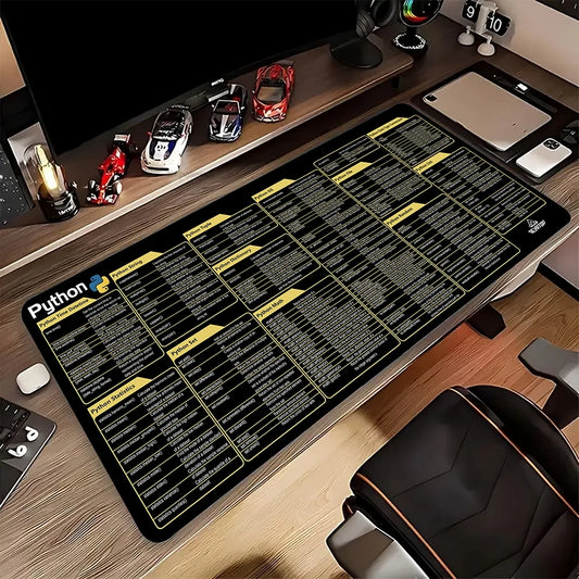 Python Programing Mouse Pad Large Shortcut Keyboard Mousepad
