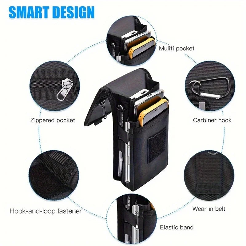 6.3 Inch Multi-Functional Mobile Phone Bag Oxford Fabric