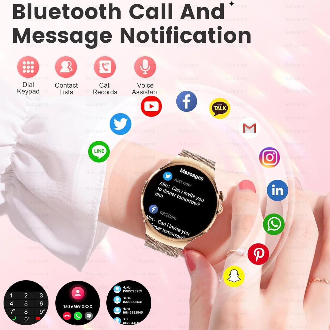 2025 New Lady Fashion Smart Watch women AMOLED