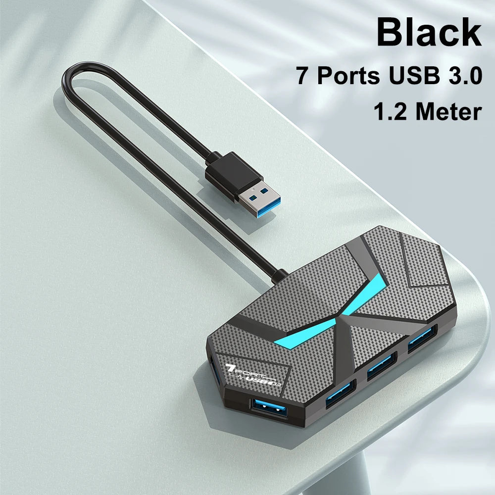 7 Ports USB 3.0 HUB Type C Docking