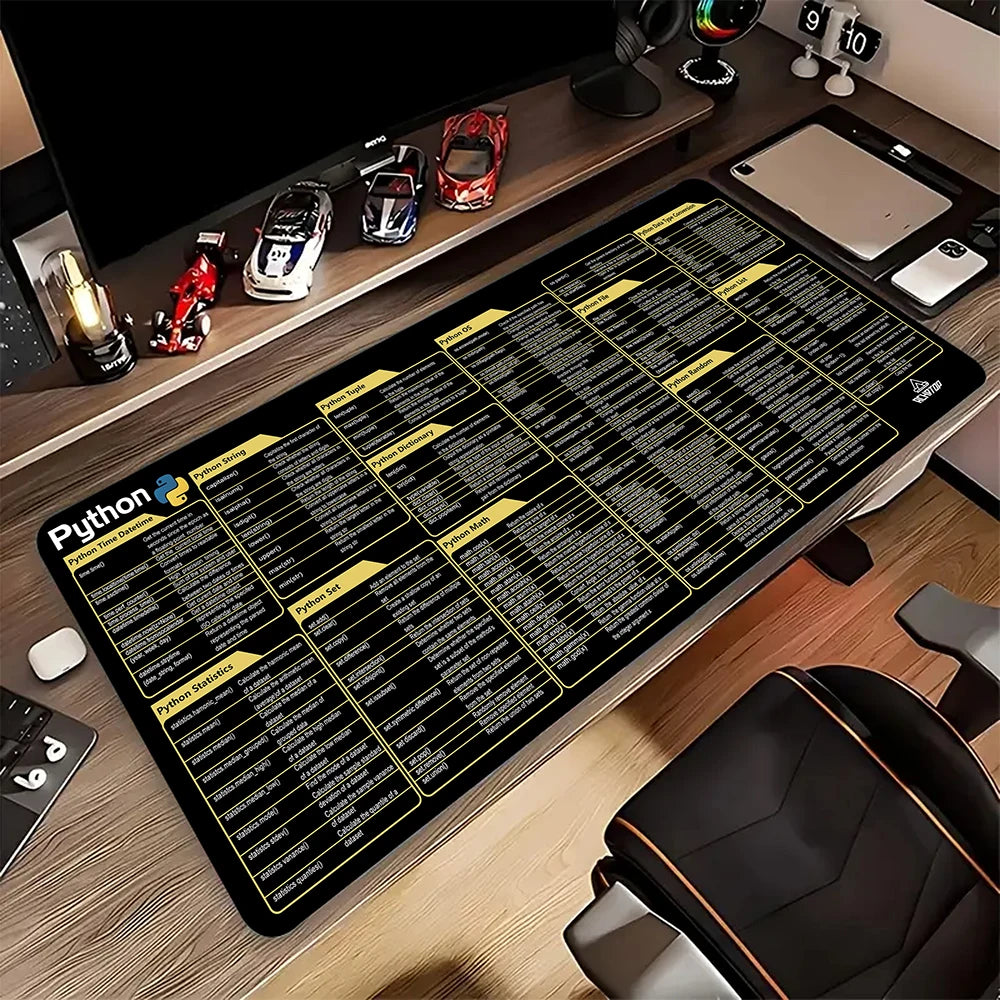 Python Programing Mouse Pad Large Shortcut Keyboard Mousepad