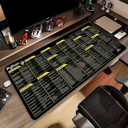Python Programing Mouse Pad Large Shortcut Keyboard Mousepad