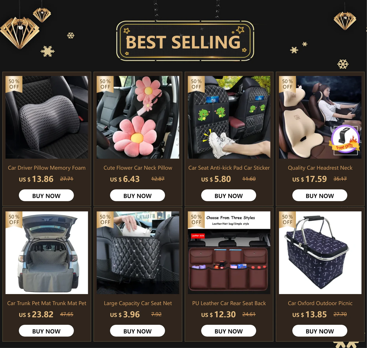 High Quality Memory Cotton Car Neck Pillow Waist