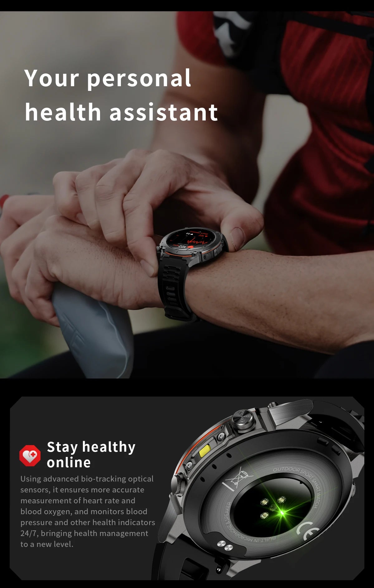 2025 New Smart Watch Men 1000mAh Large Capacity