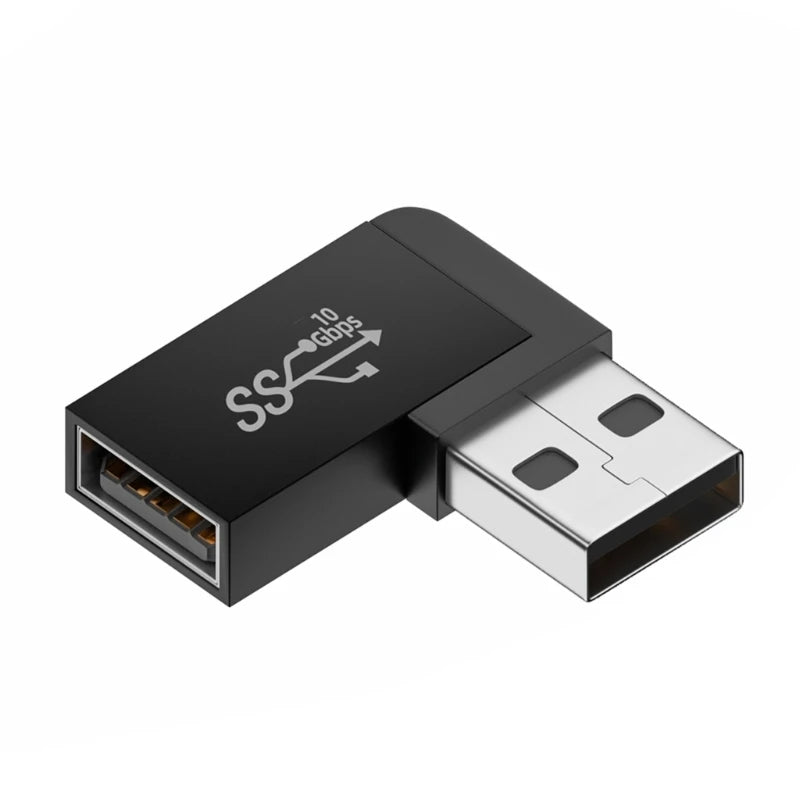 90 Degree USB 3.0 Male to Female Right