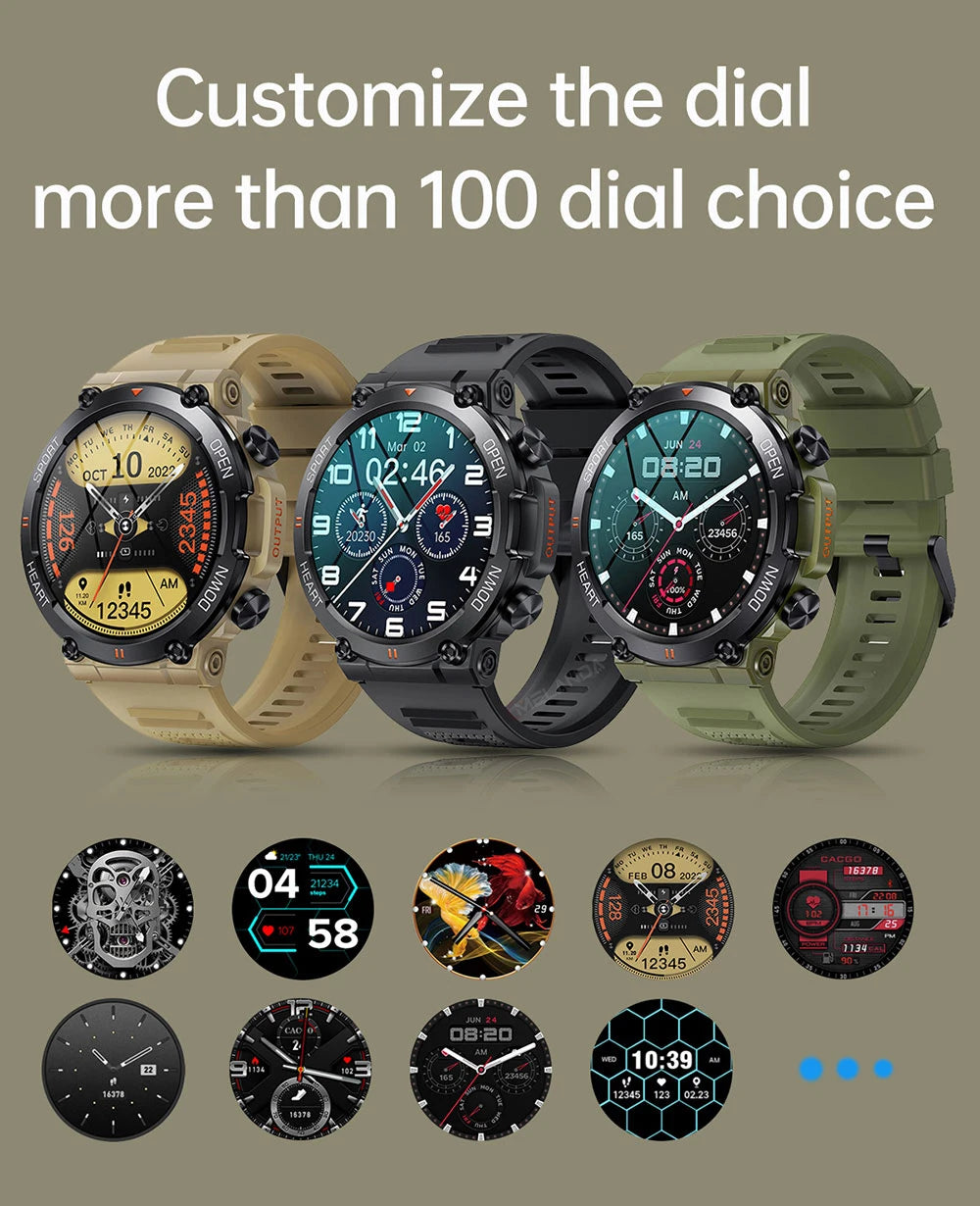 MEVADEN 1.39 Inch HD Bluetooth Call Smart Watch