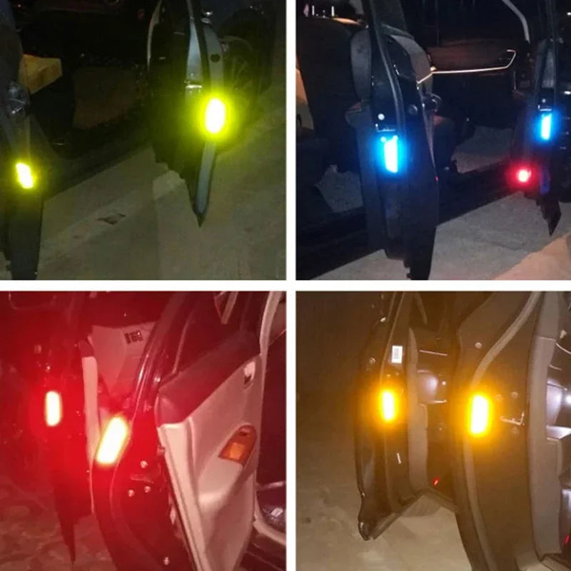 4PCS Reflective Warning Tape for Car Door Safety