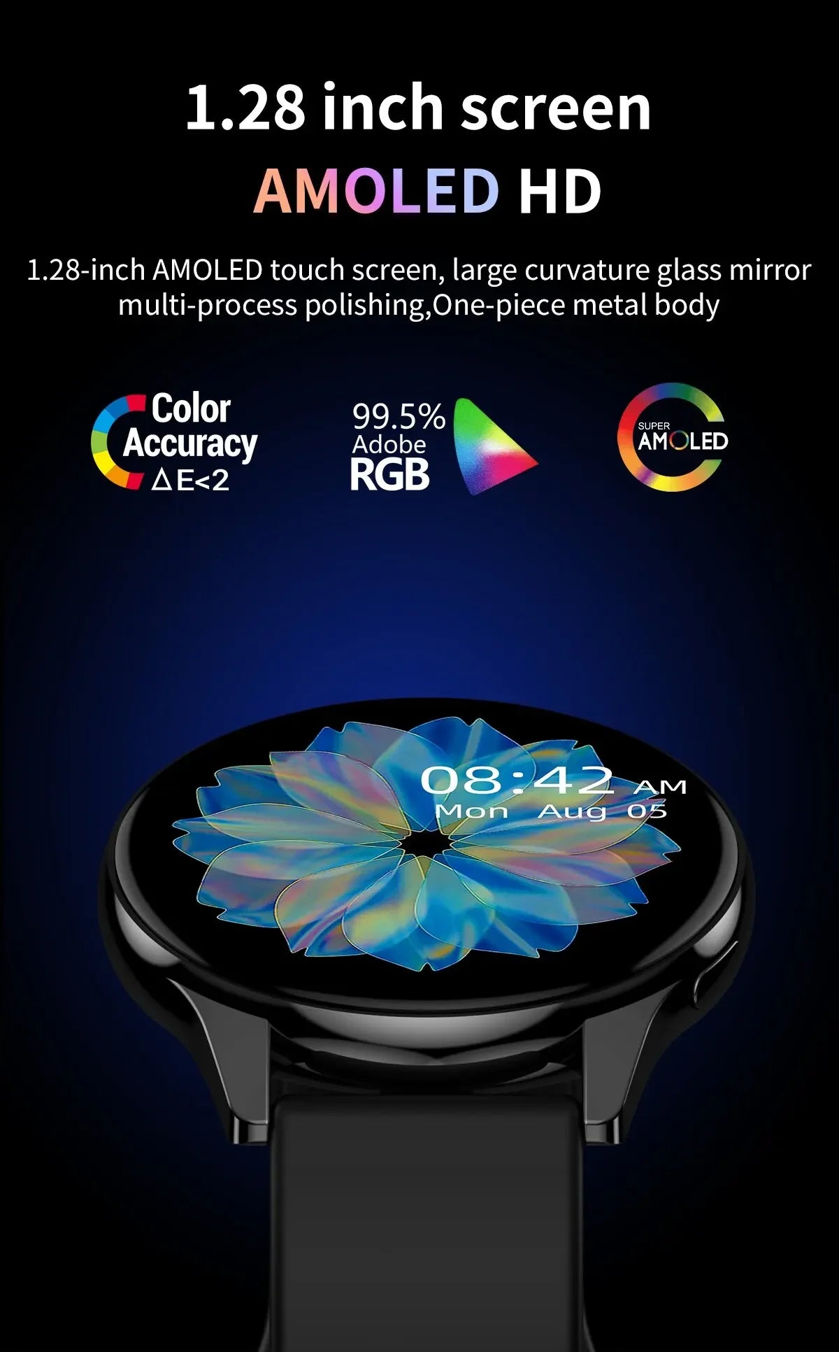 New Women Bluetooth Call Smart Watch HeartRate Blood