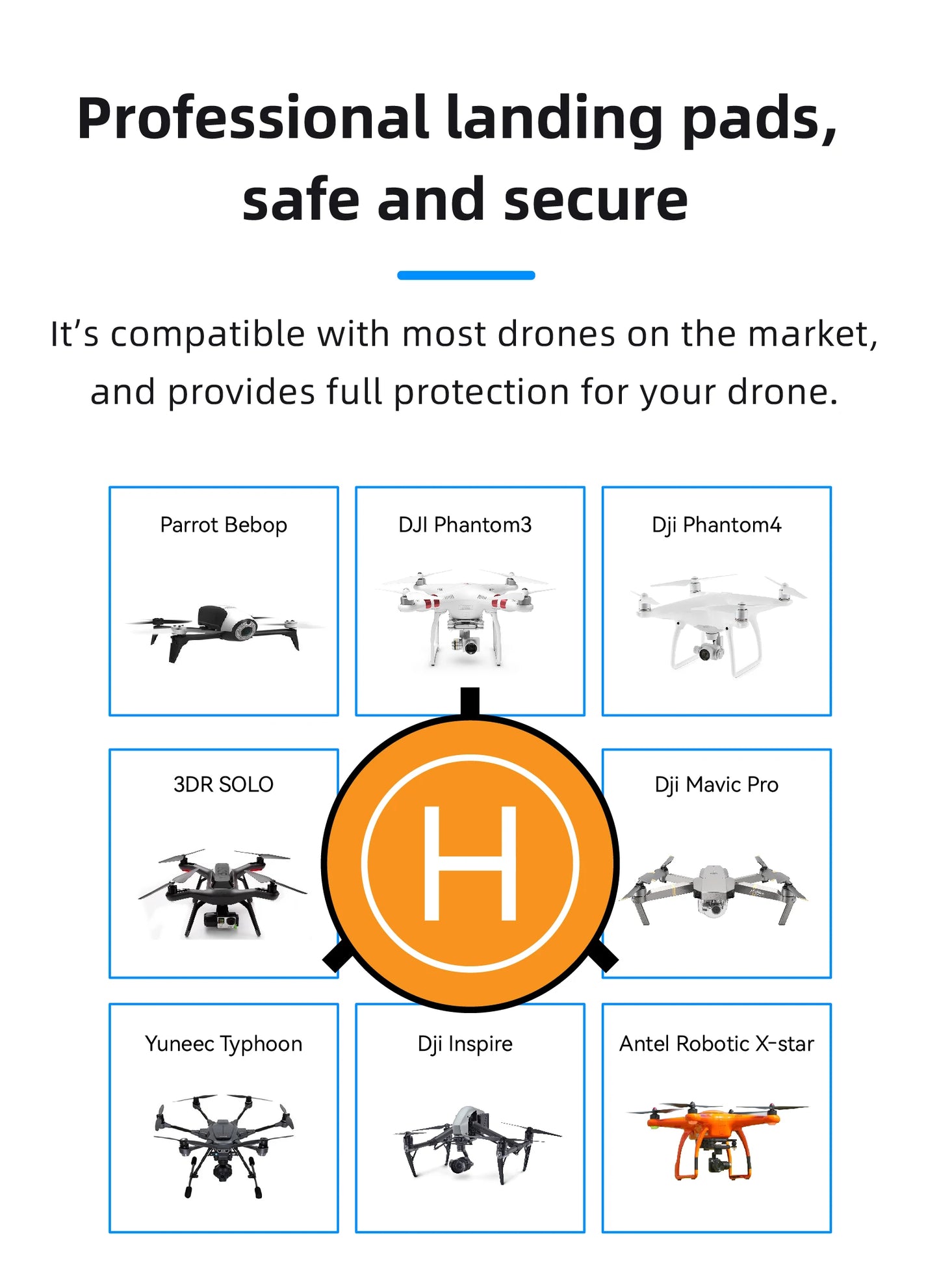 RF06 Drone Quadcopters Accessories Universal 55/75/90/110CM Foldable Landing
