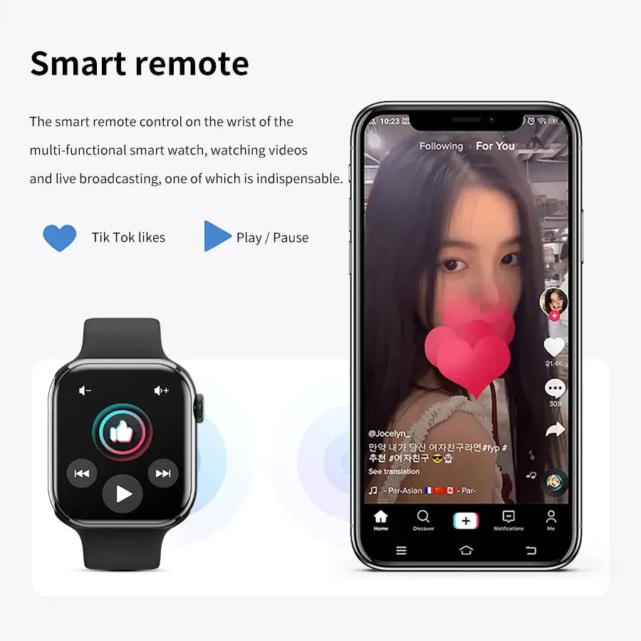 2025 NEW Smart Watch Wireless Charging Smartwatch Bluetooth