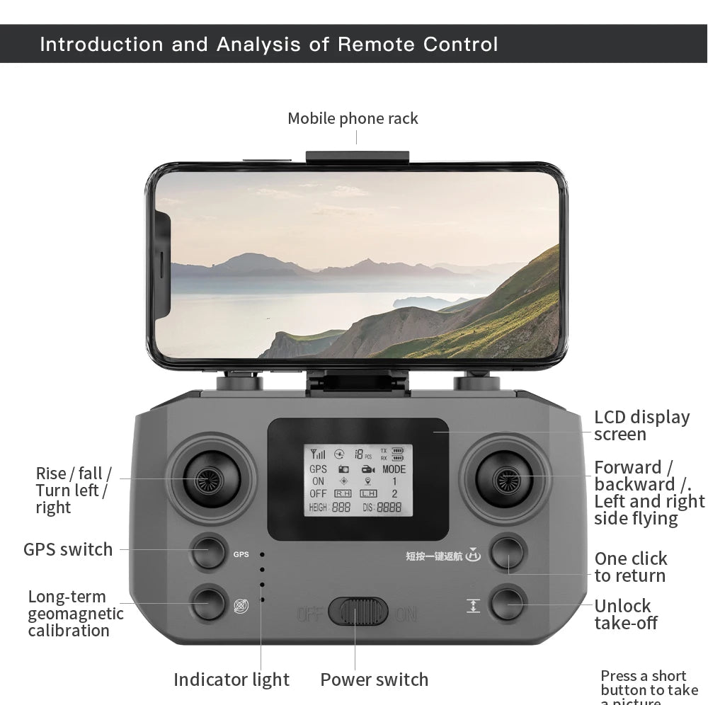 L600 PRO MAX GPS Drone Professional 4K 3-Axis