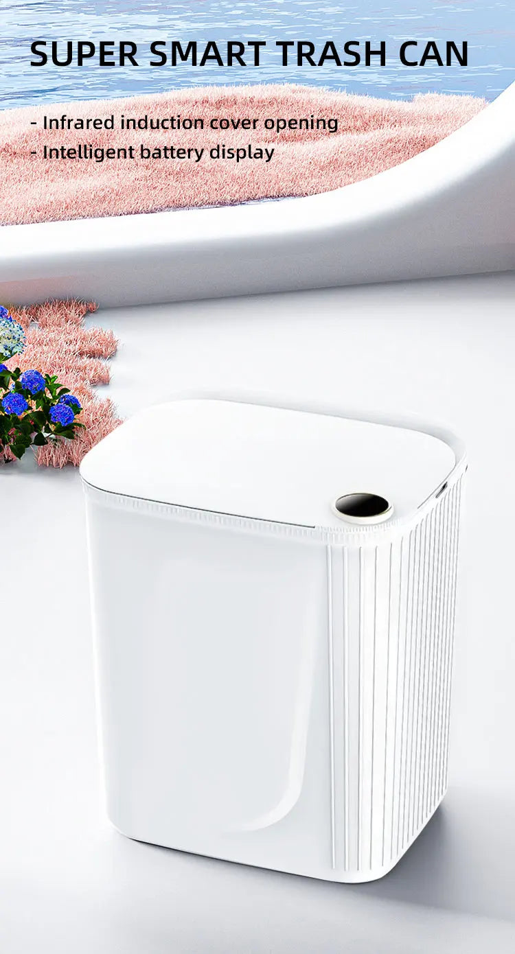 20L Smart Sensor Trash Can With Display Type-C