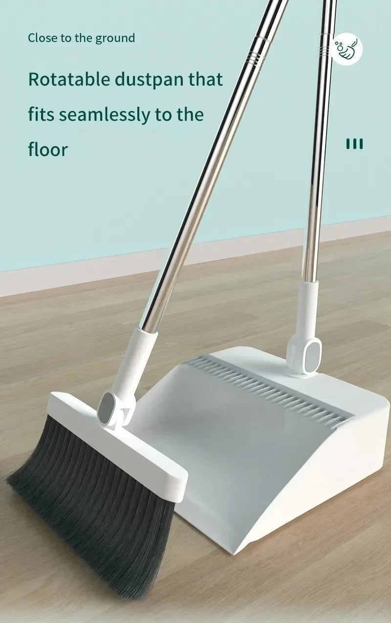 2PCS/Set Broom and Scoop Set Folding Dustpan High-end