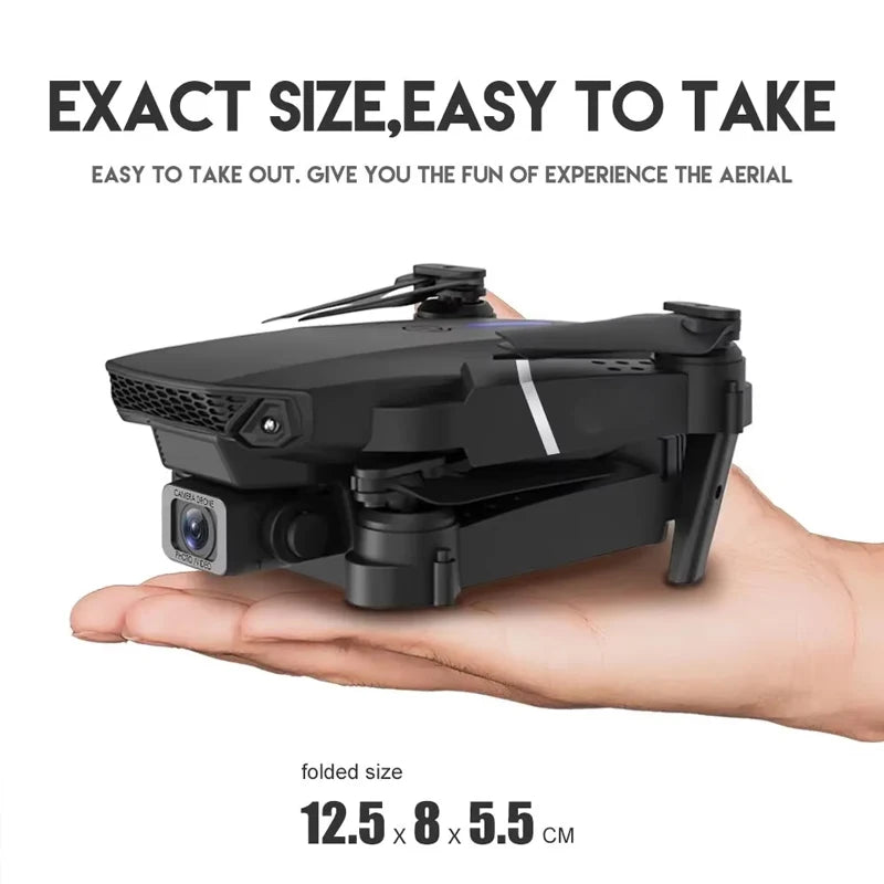 Hot-Selling E88 Smart Drone, One-Click Takeoff, Dual Camera
