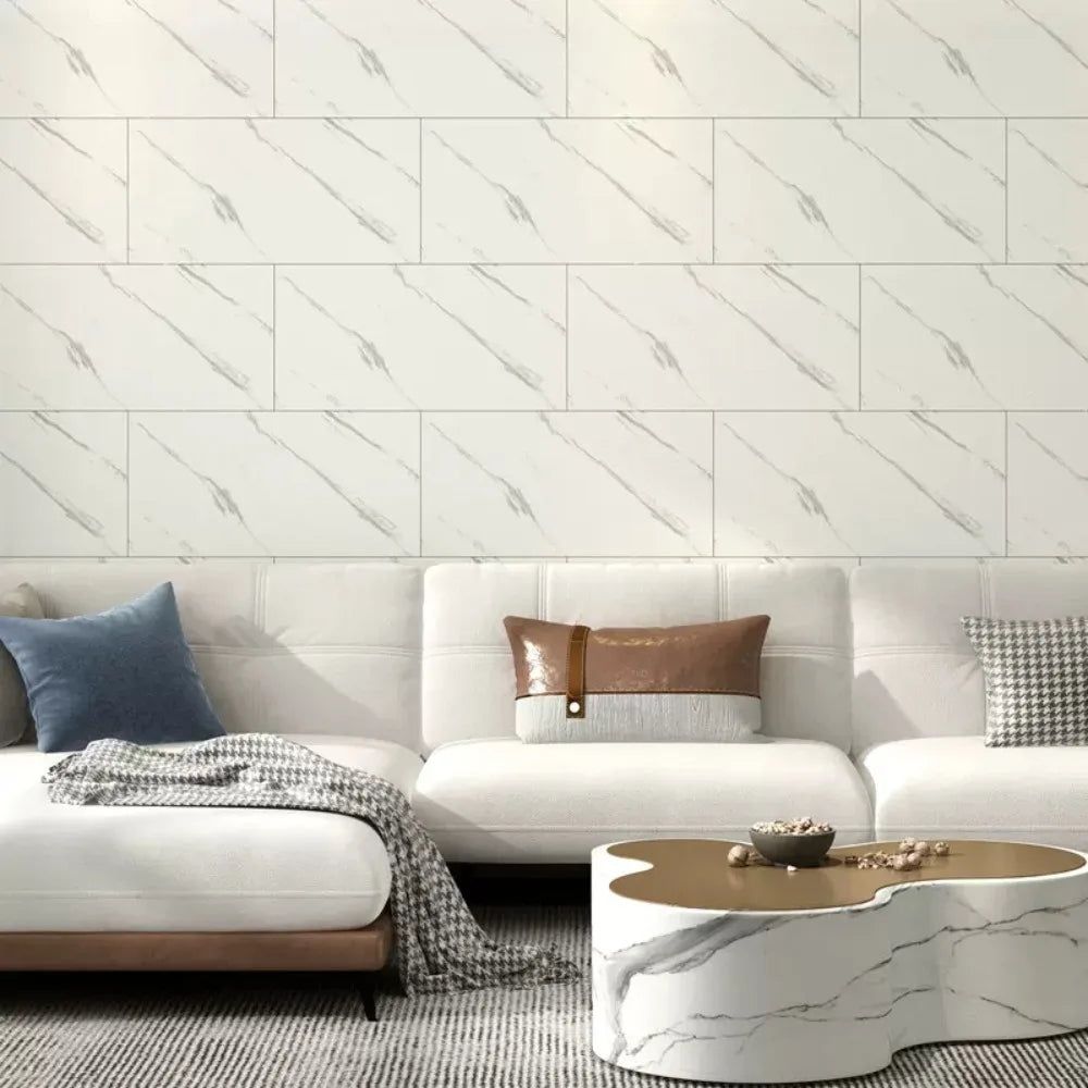 10pcs 3D Wall Sticker classic imitation marble Brick