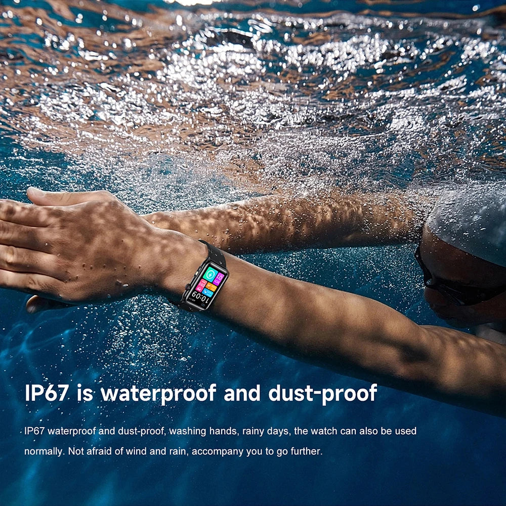 2025 New Smart Watch Men LED Bluetooth Call
