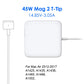Compatible with Mac Book Air Pro Charger, 45W