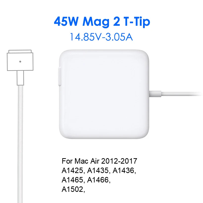 Compatible with Mac Book Air Pro Charger, 45W