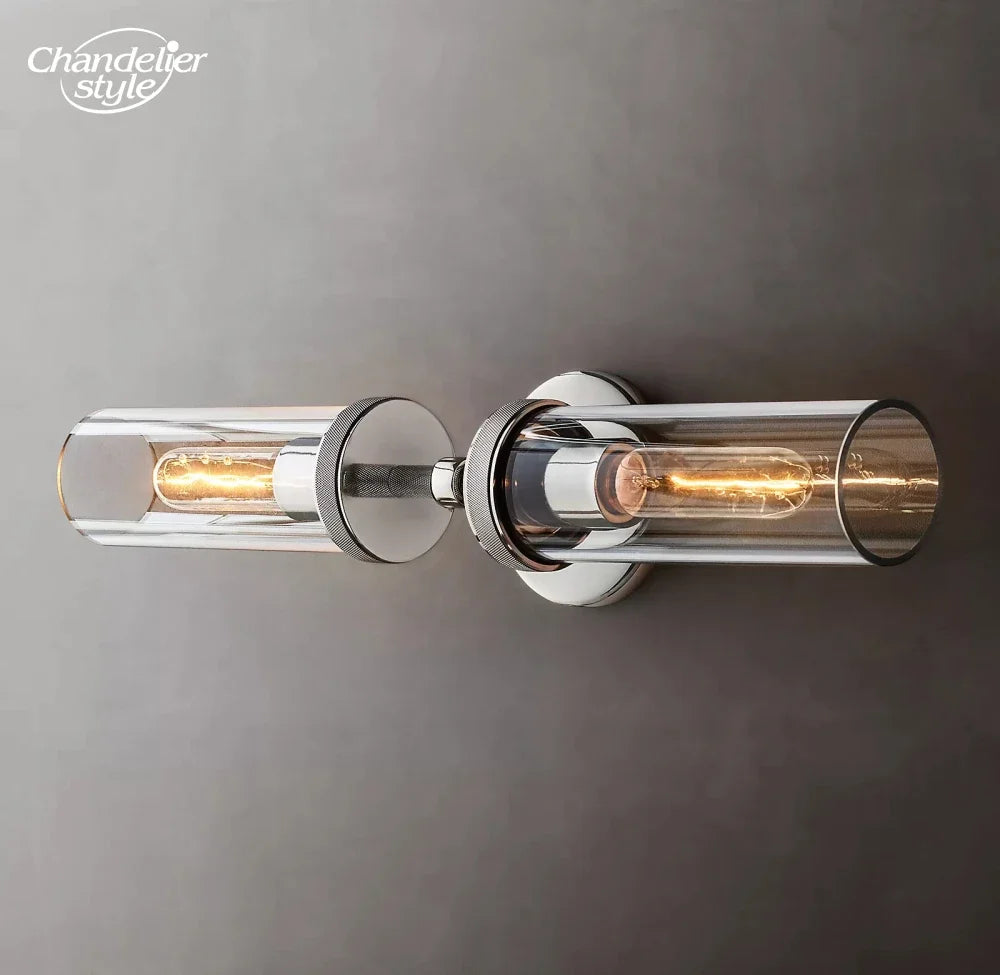 Modern Glass Wall Lamps Lustre LED Lambeth Knurled