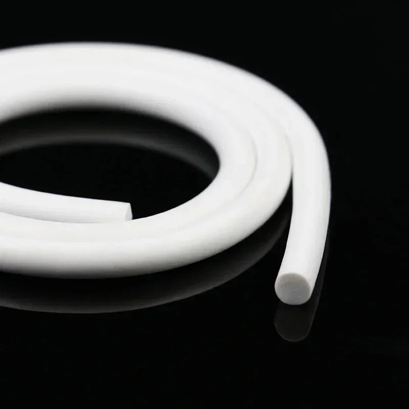 White Silicone Rubber Sponge Strip 1/2/3/4/5/6/7/8/9/10/12/14/16/18/20/25mm Round Foamed