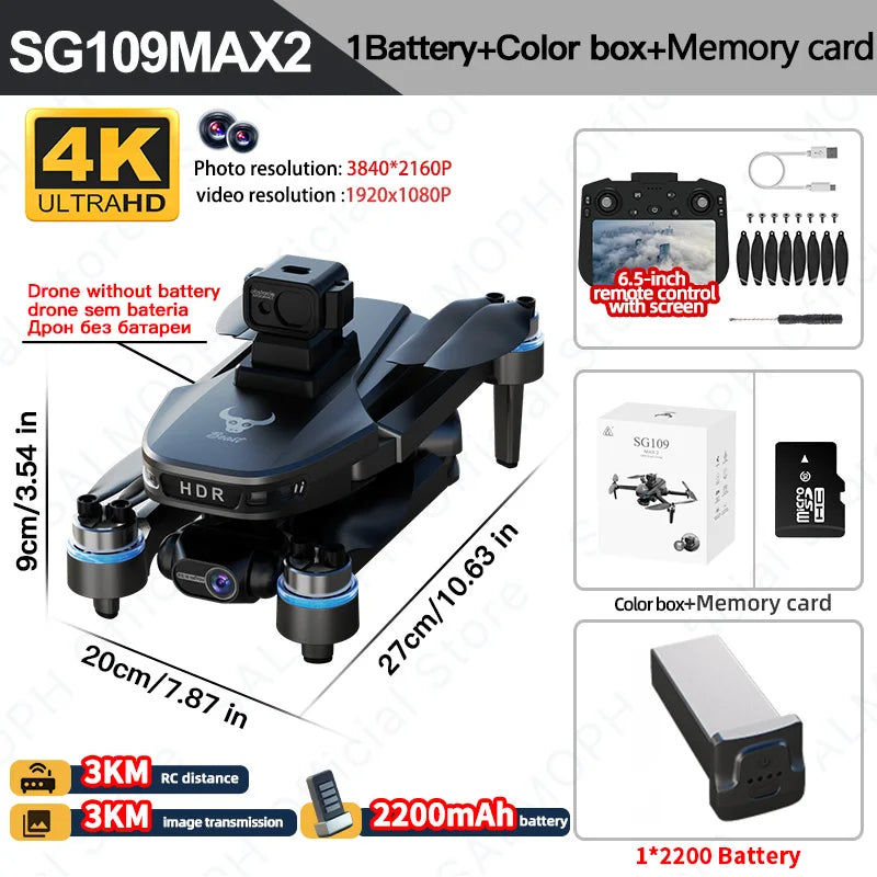 SG109 MAX2 GPS Professional Drone With 4K Camera