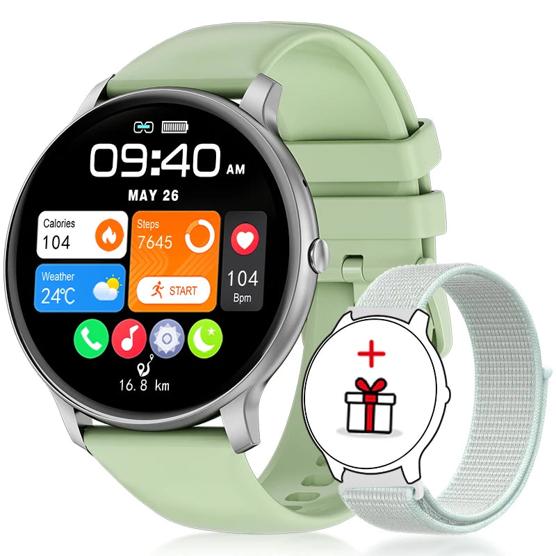 2025 New Smart Watch Women Men Bluetooth Call