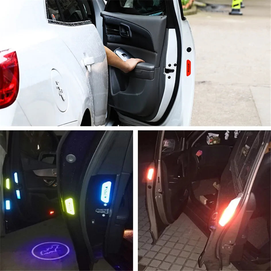 4PCS Reflective Warning Tape for Car Door Safety