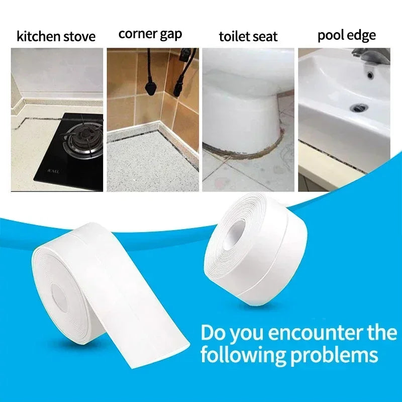 Shower Bath Sealing Tape Strips PVC Self Adhesive