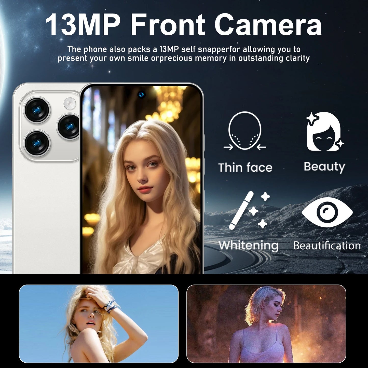 Smartphone Android Note 15 Pro 5G phone,6000mAH,12GB RAM