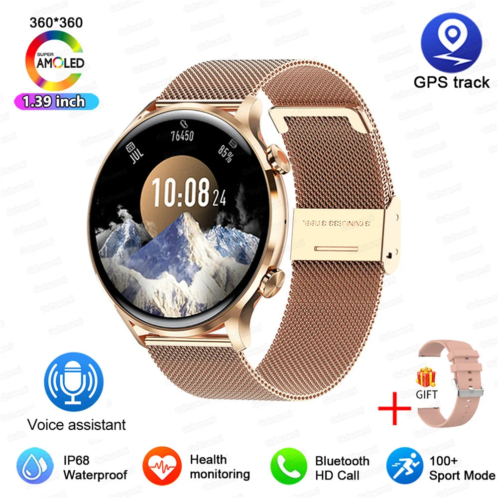 2025 New Smartwatch Women AMOLED HD Screen Always