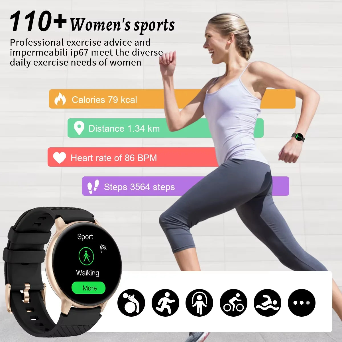 LIGE 2025 Smart Watch Women Bluetooth Call Custom
