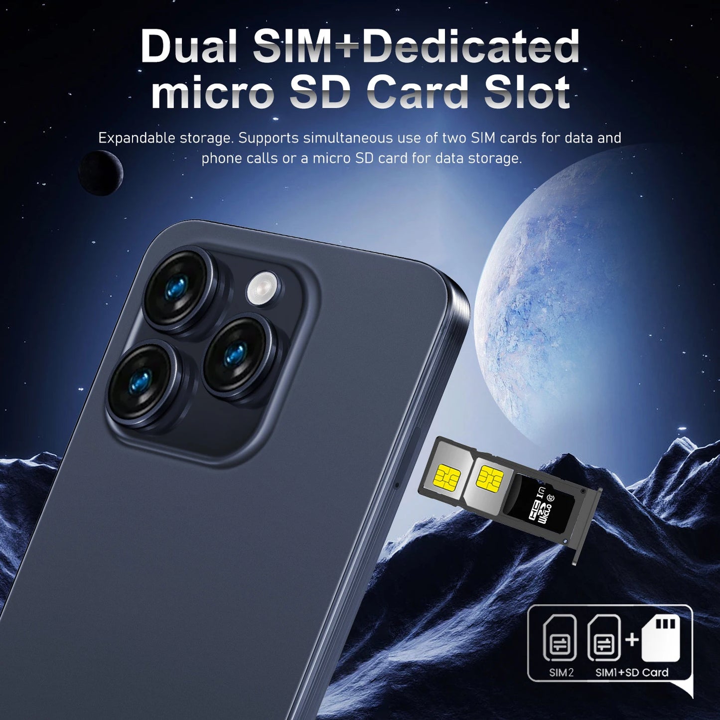 Smartphone Android Note 15 Pro 5G phone,6000mAH,12GB RAM