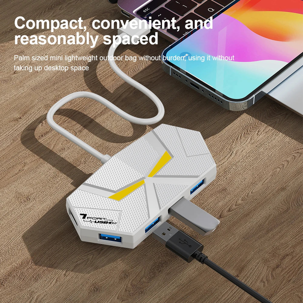 7 Ports USB 3.0 HUB Type C Docking