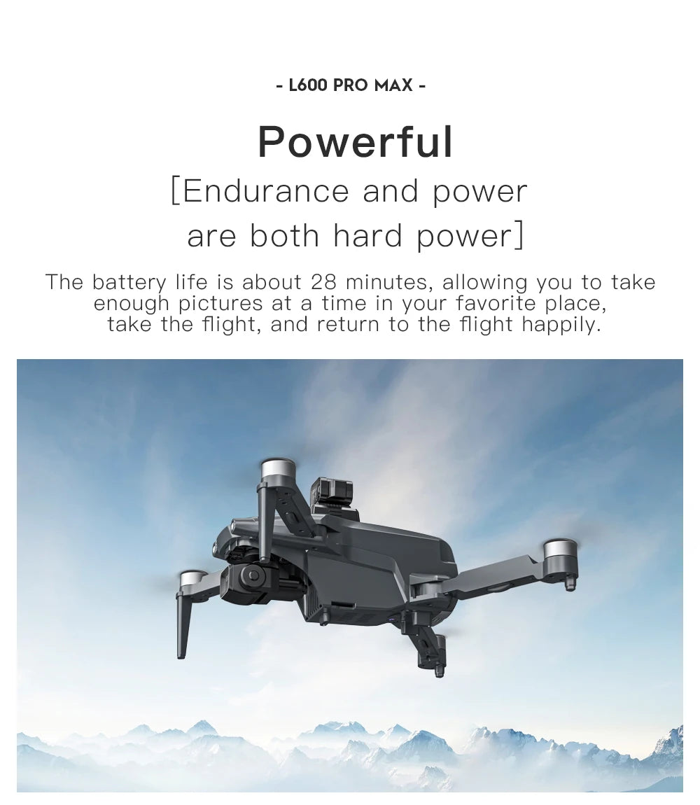 2025 New L600 PRO MAX GPS Drone 5KM