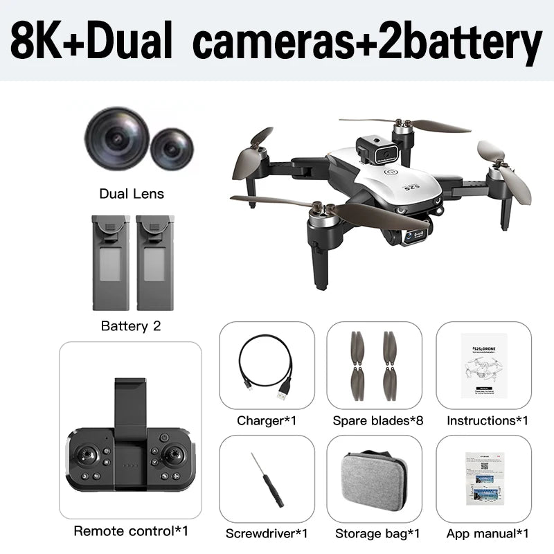 XIAOMI MIJIA S2S Mini Drone Profesional 8K Dual
