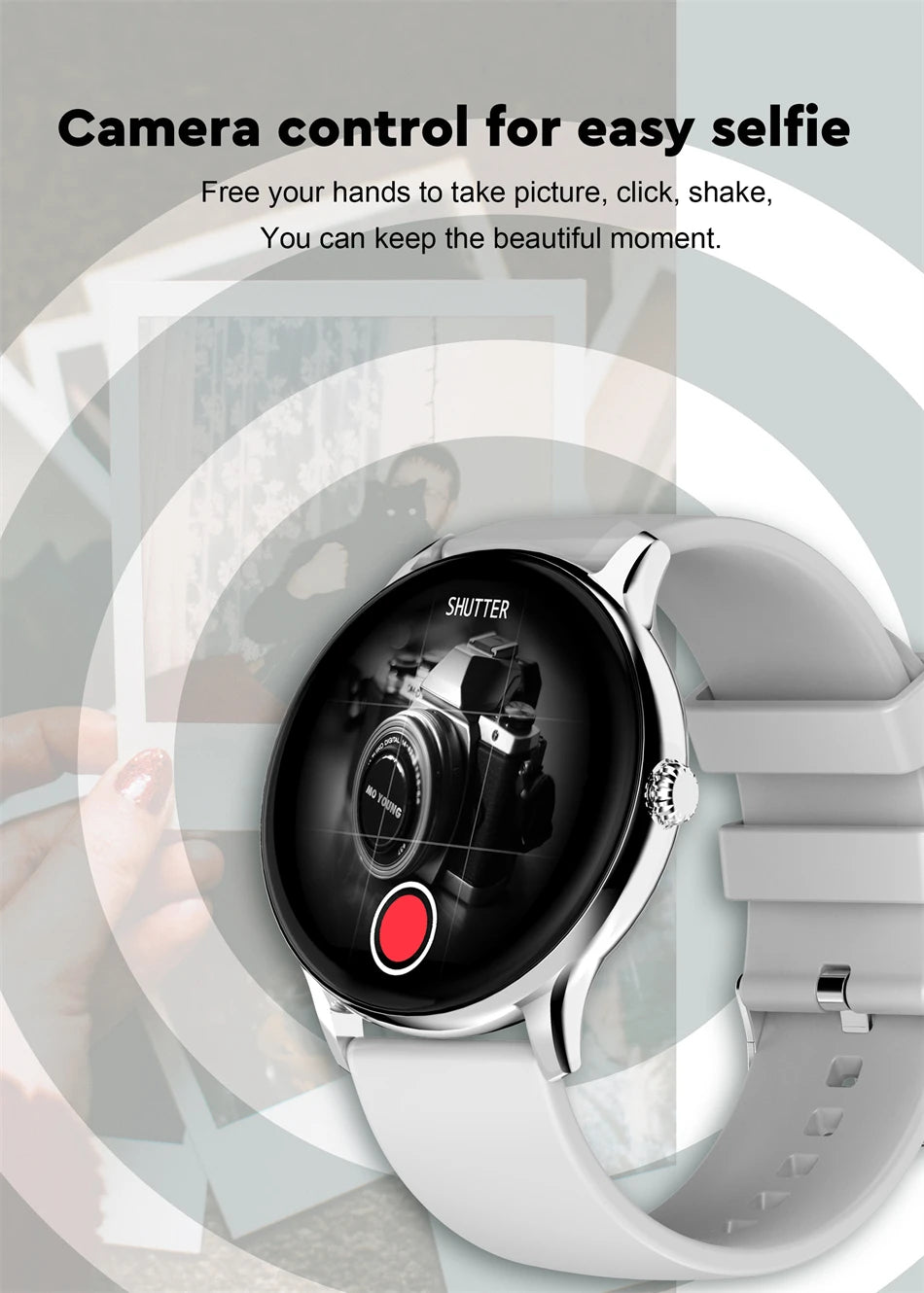 LIGE Women Smart band Watch Real-time Weather Forecast