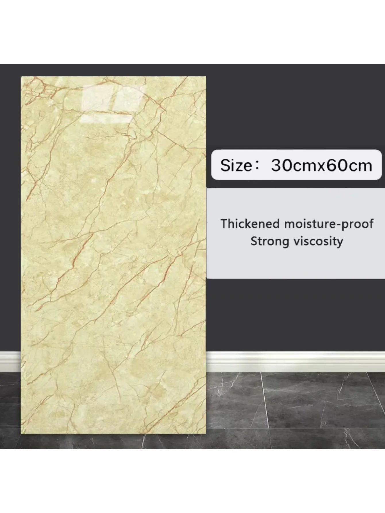 10pcs 3D Wall Sticker classic imitation marble Brick