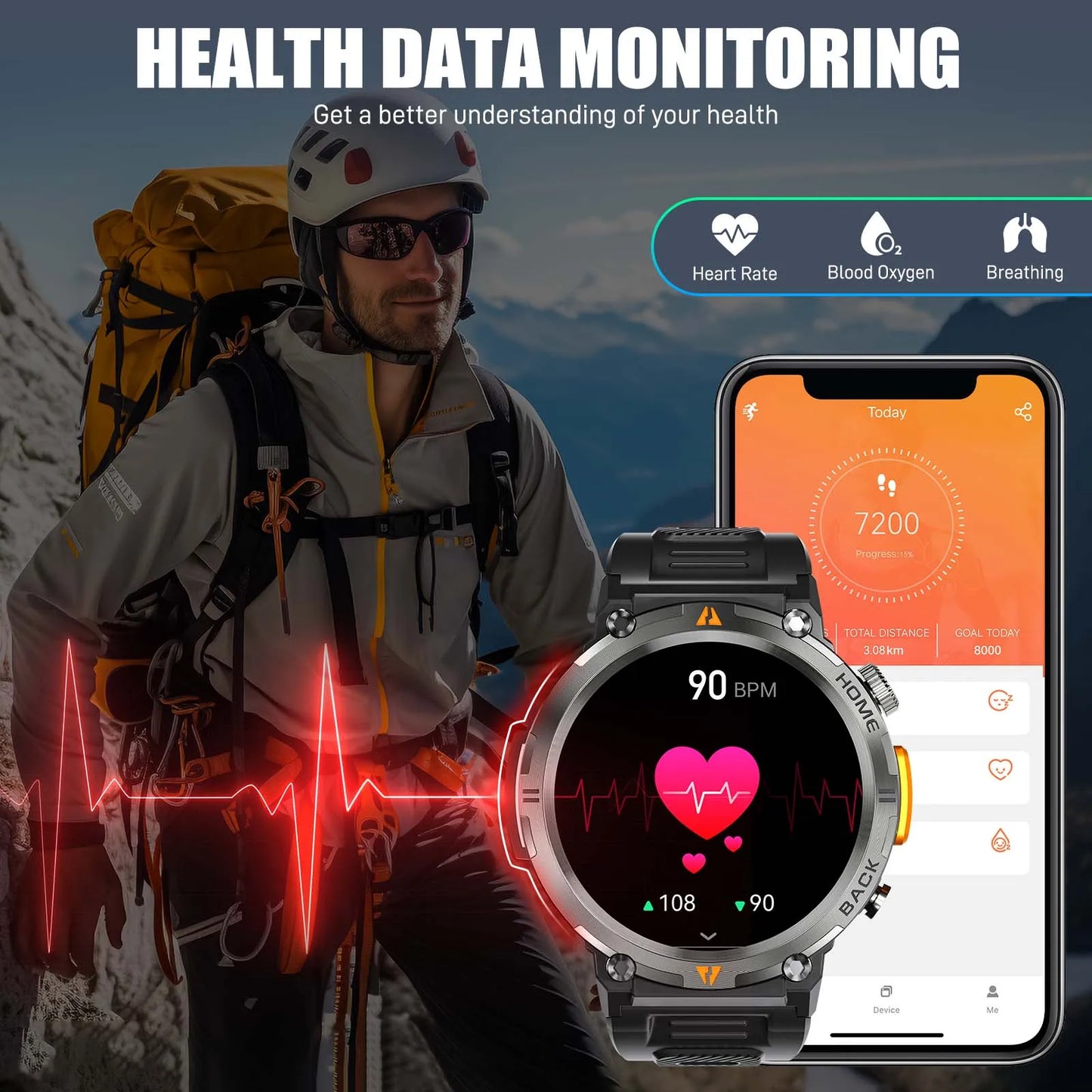 EIGIIS KE3 Smart Watch 3ATM Waterproof Original Design