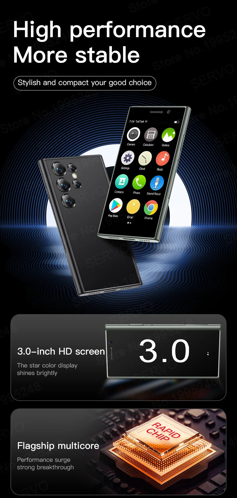 2024 New SERVO S24 Mini 4G Global Smartphone