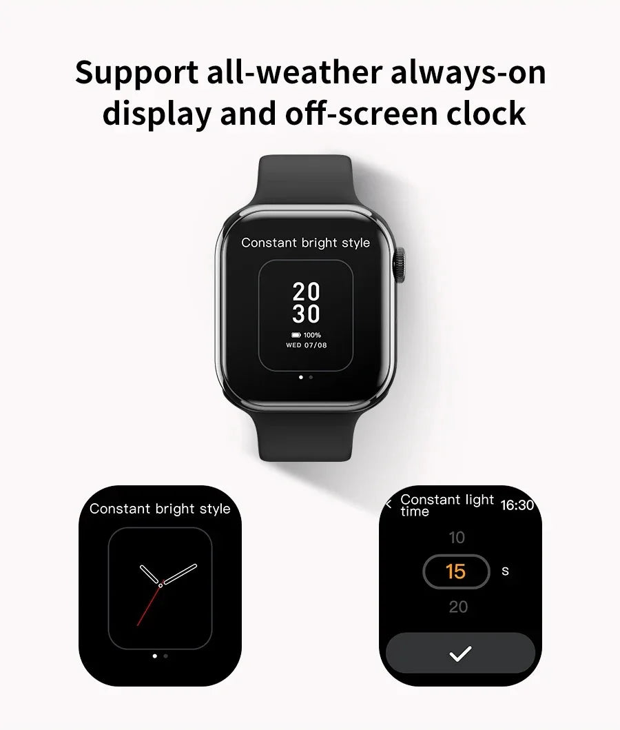 2025 NEW Smart Watch Wireless Charging Smartwatch Bluetooth