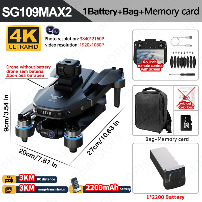 SG109 MAX2 GPS Professional Drone With 4K Camera