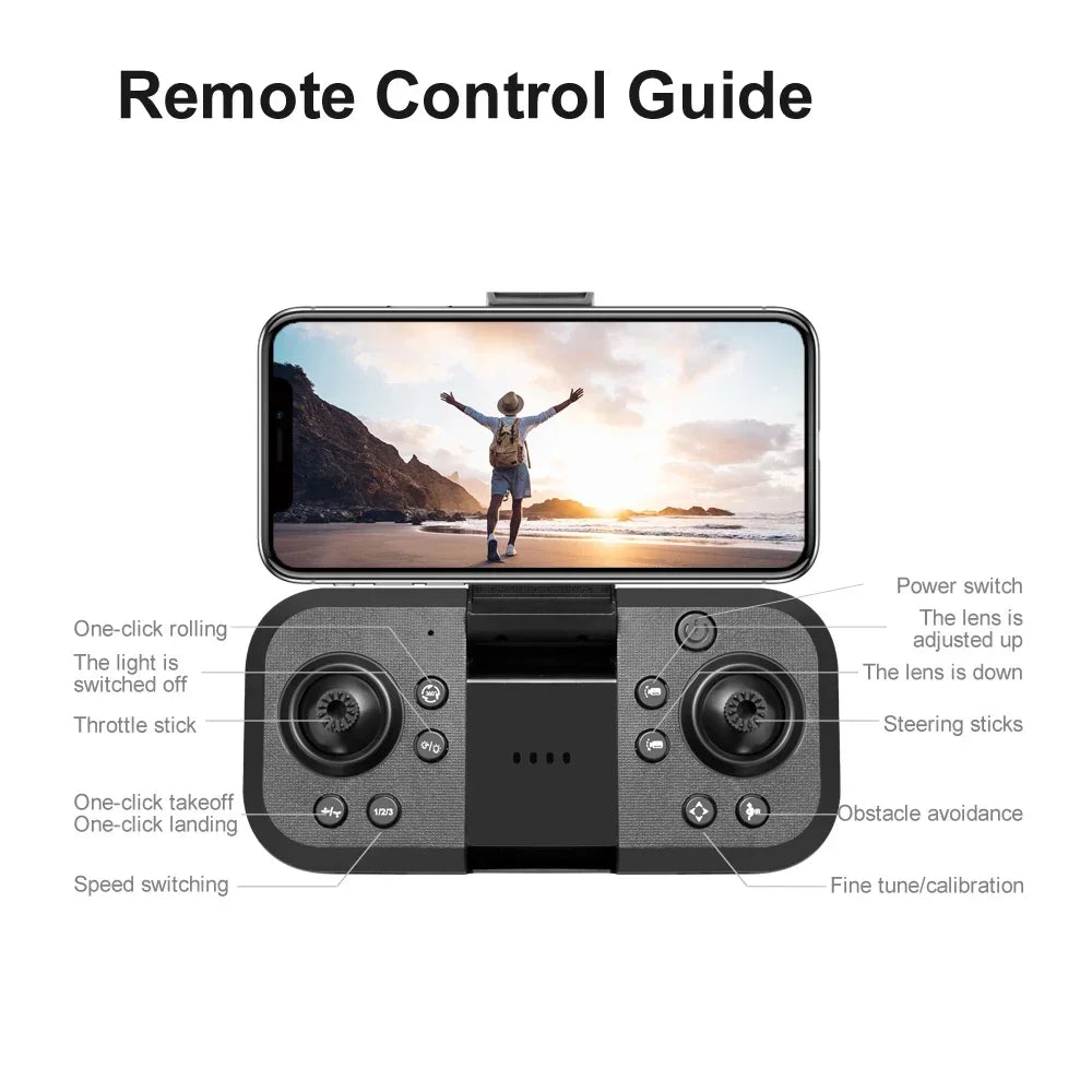 New V888 Brushless Drone 8K Professional HD Triple