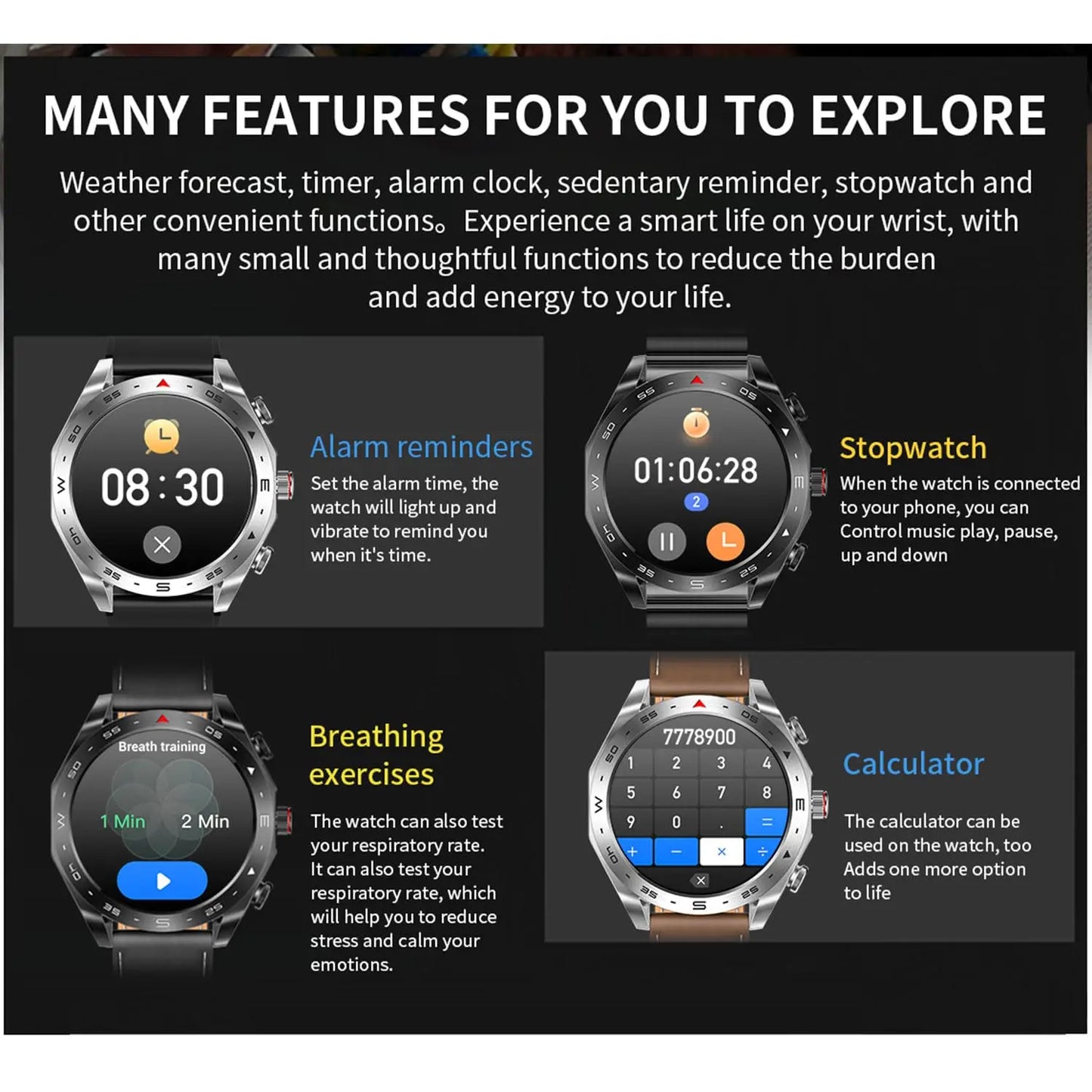 2024 New Smart Watch TWS 2-in-1 Bluetooth Earphones