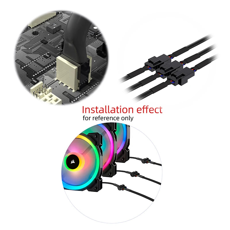 Cylarix PWM Fan Splitter Cable PC 4Pin 1