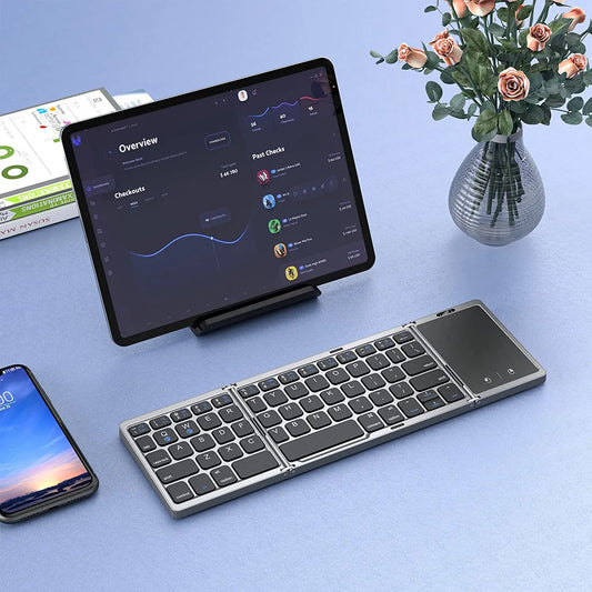 Seenda Foldable Wireless Bluetooth Keyboard Rechargeable Folding Portable