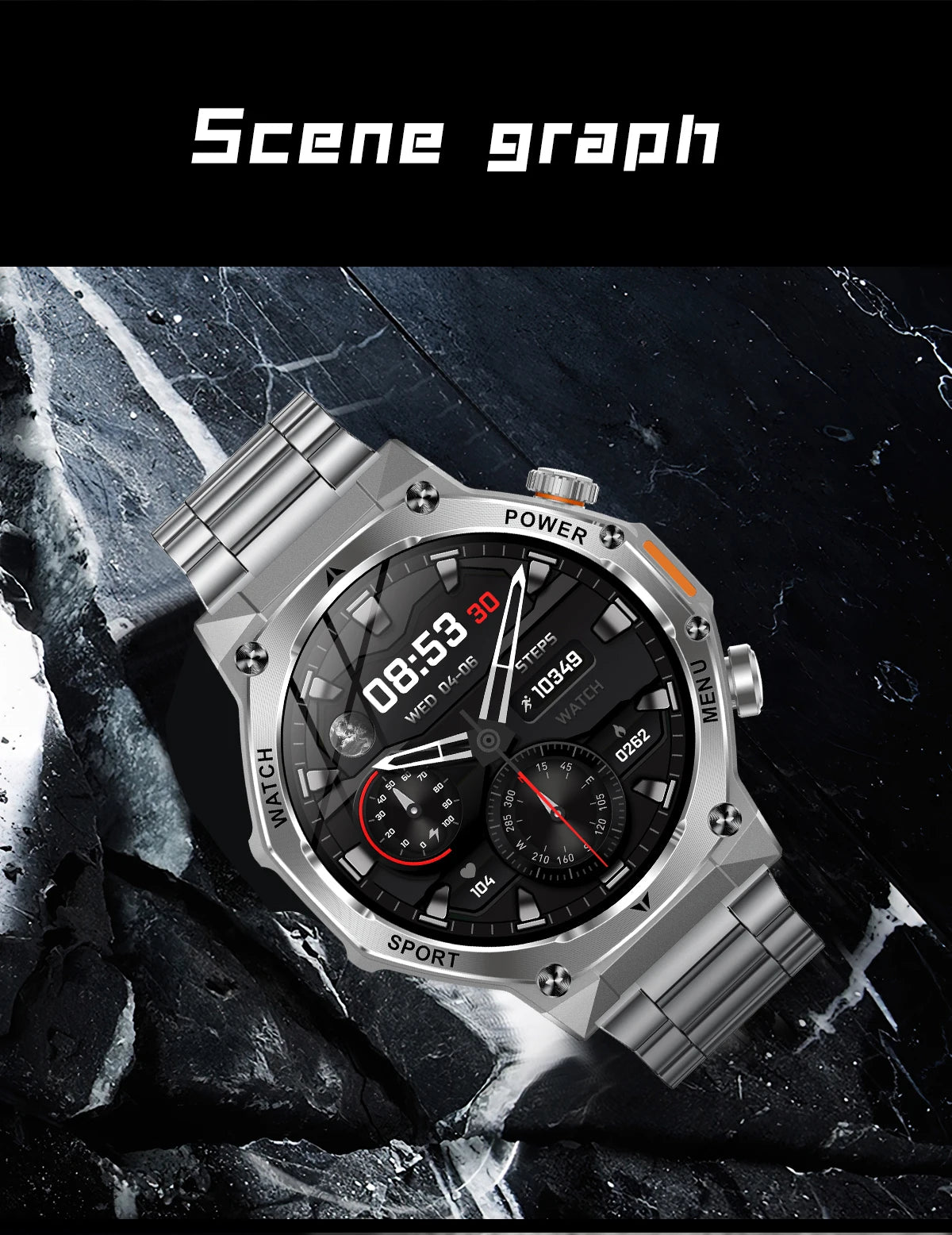 LIGE New Men Smart Watch Bluetooth Calling 800mAh