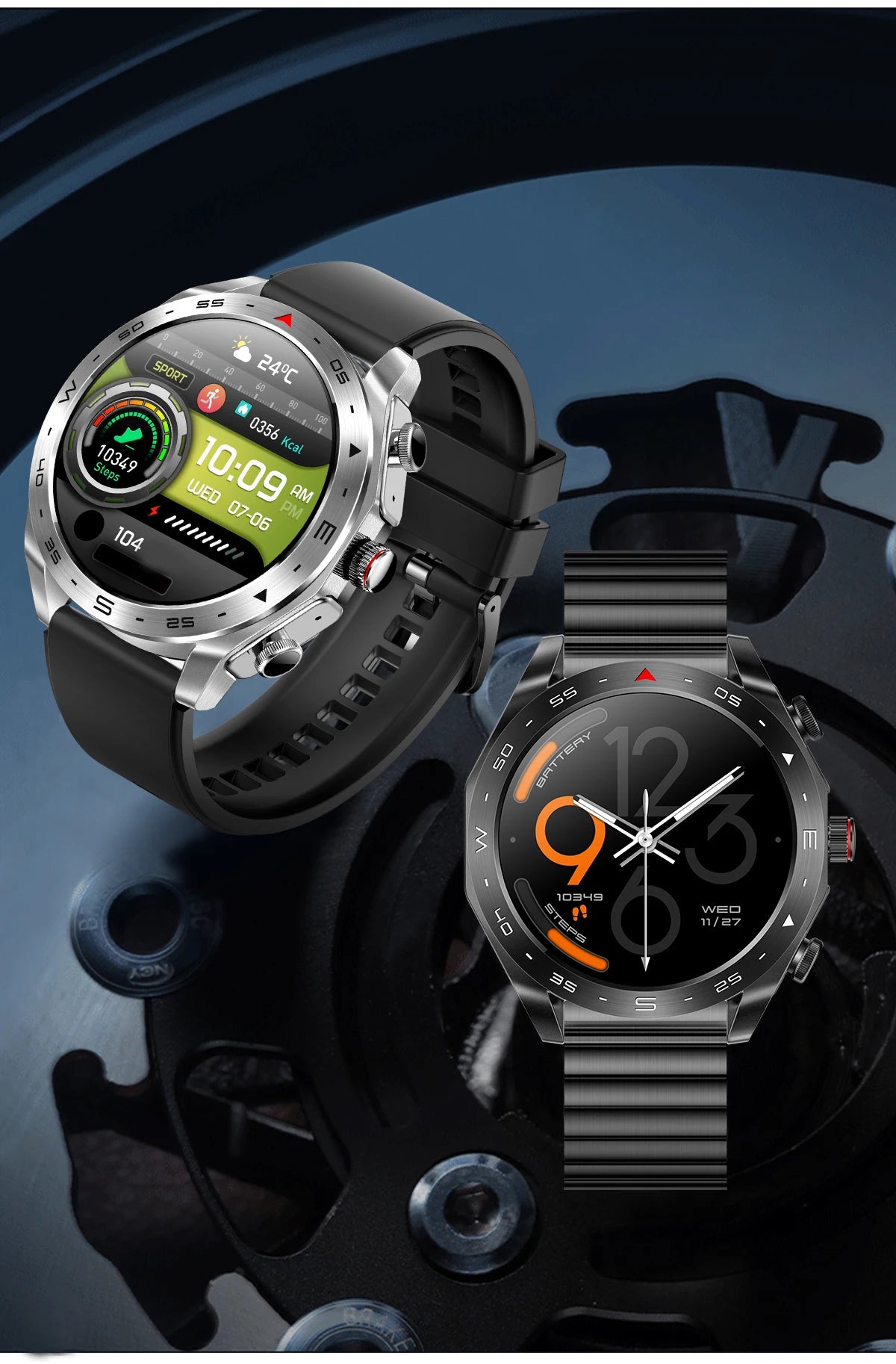 2024 New Smart Watch TWS 2-in-1 Bluetooth Earphones