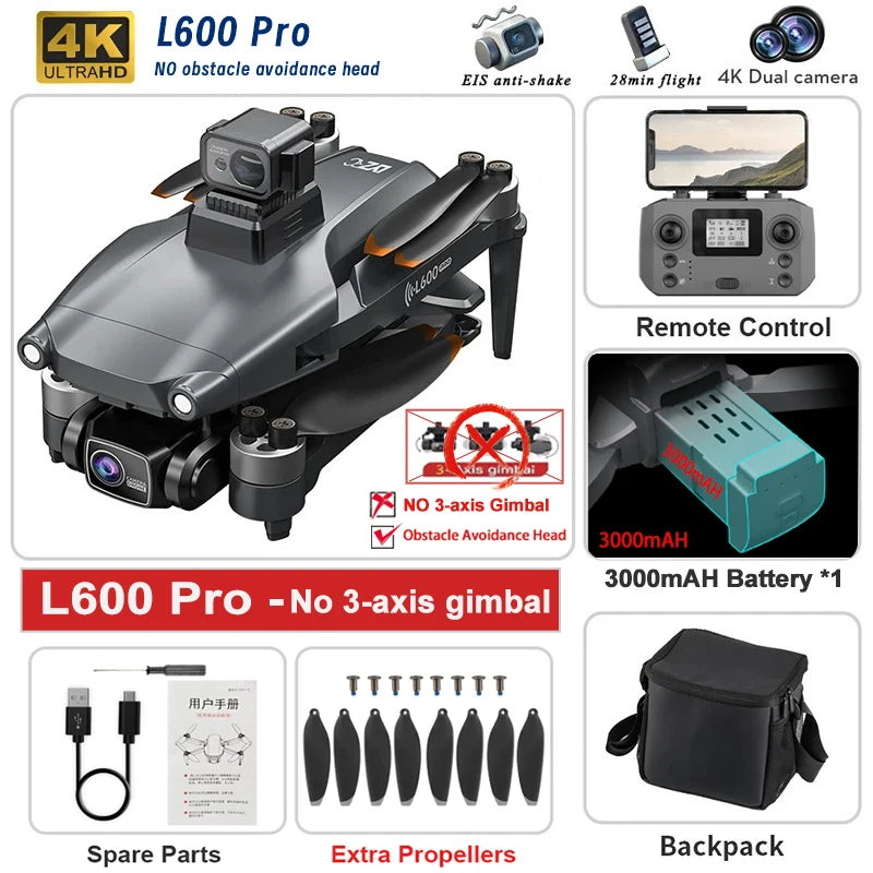 2025 New L600 PRO MAX GPS Drone 5KM