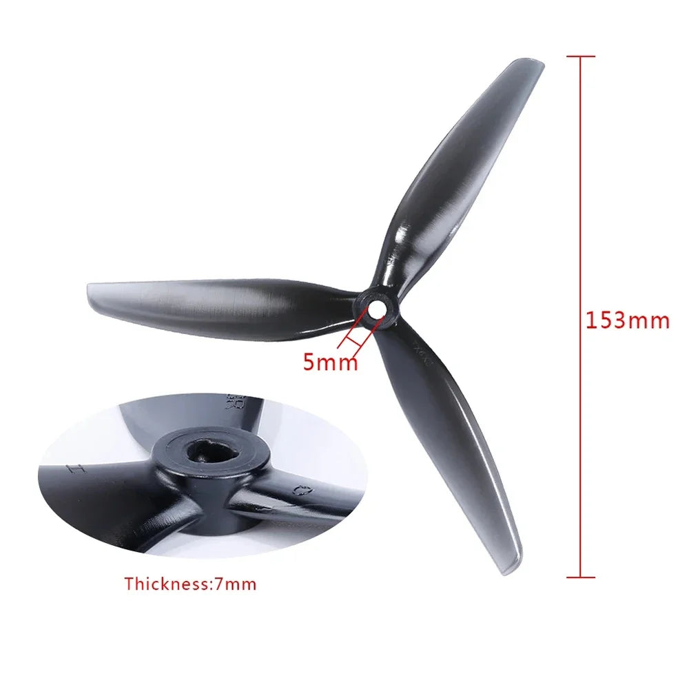 NEW HQPROP 7X4X3 7040 3-Blade PC Propeller for