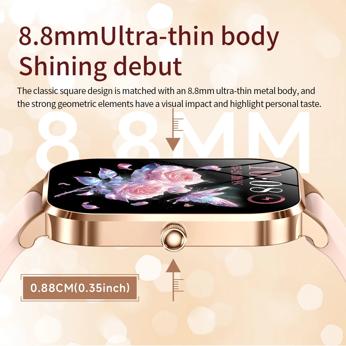2025 New Smart Watch Women Waterproof Bluetooth Call